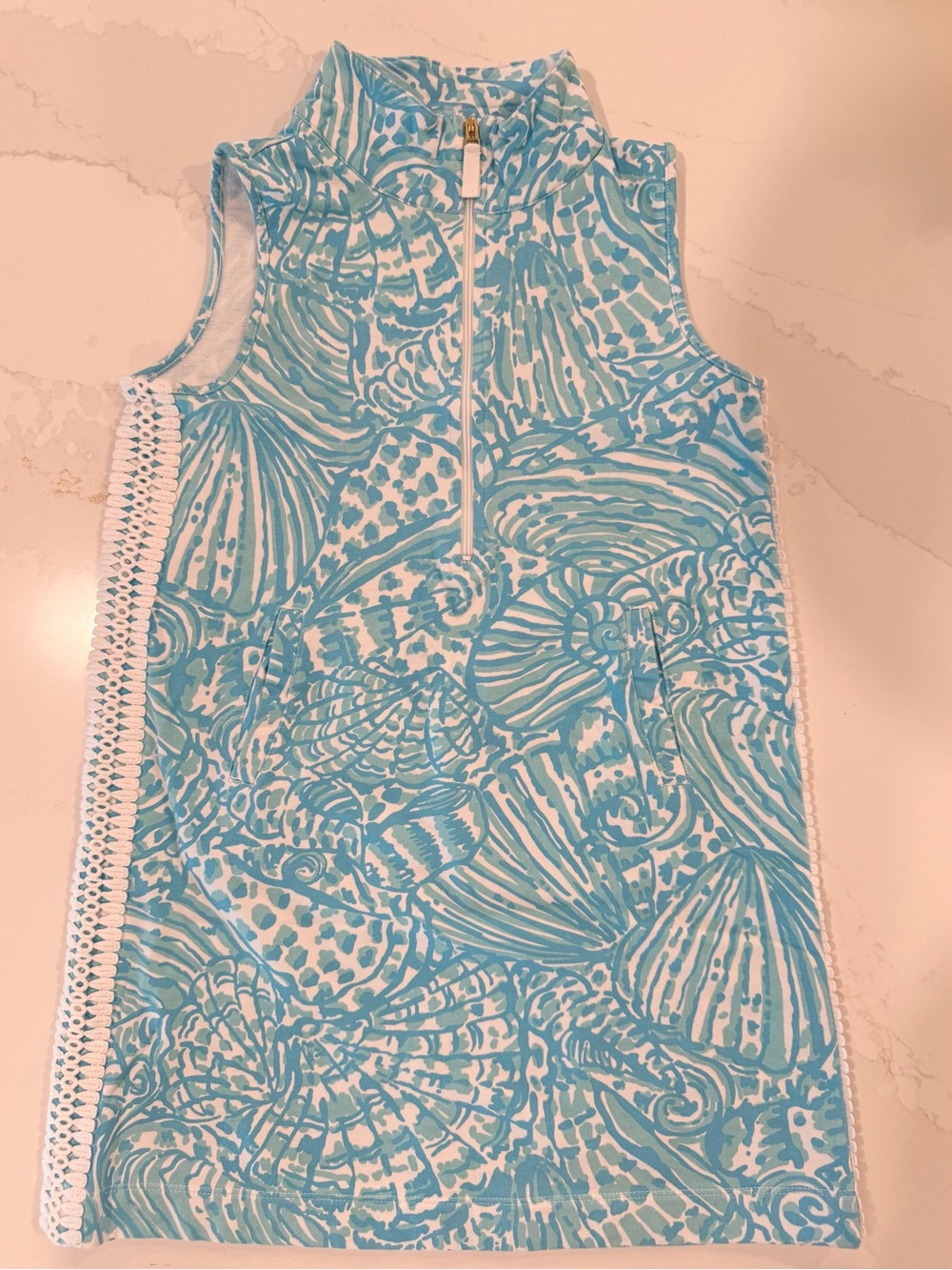 Lilly Pulitzer Girls Mini Sleeveless Skipper Shift Dress SZ L 8-10